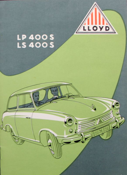Lloyd LP 400 S Modelprogram 1958 Carbrochure  (10131)